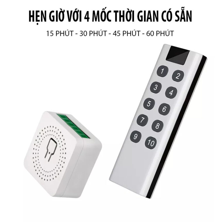 Bộ Công Tắc điều Khiển Từ Xa 220v Bằng Remote Homematic Rc7h