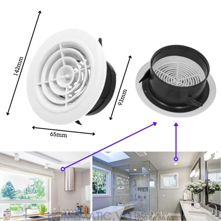 Ống thông âm trần thạch cao