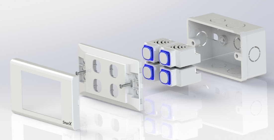 Công Tắc điều Khiển Từ Xa Bằng Remote Hồng Ngoại Hạt Tròn Hmx-3c-tirv1