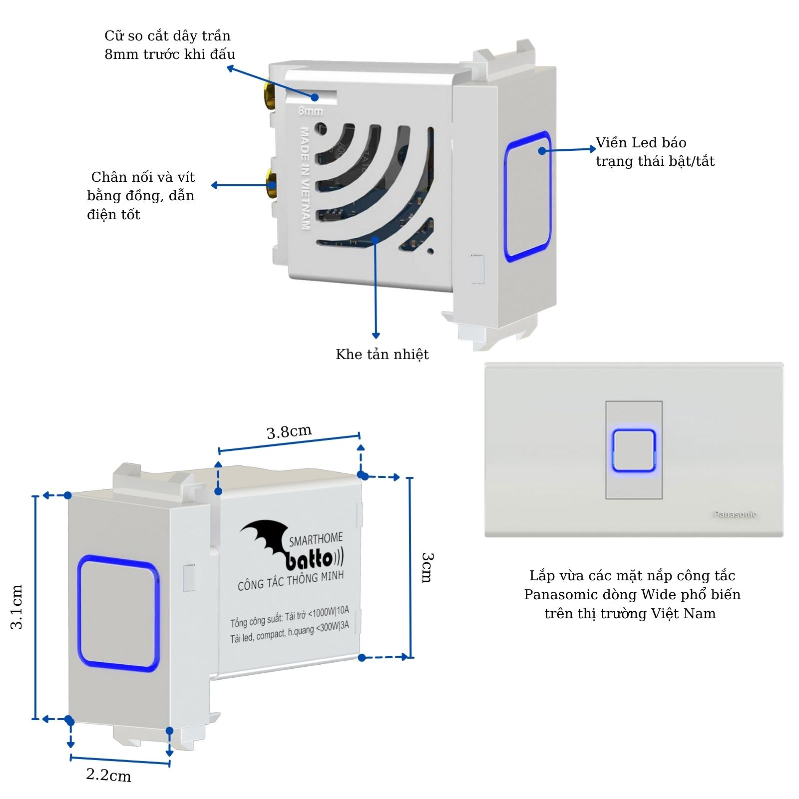 Công Tắc điều Khiển Từ Xa Hồng Ngoại Hạt Panasonic Btx-3pw-tirv1 Công Tắc điều Khiển Từ Xa Hồng Ngoại Hạt Panasonic Btx-3pw-tirv1