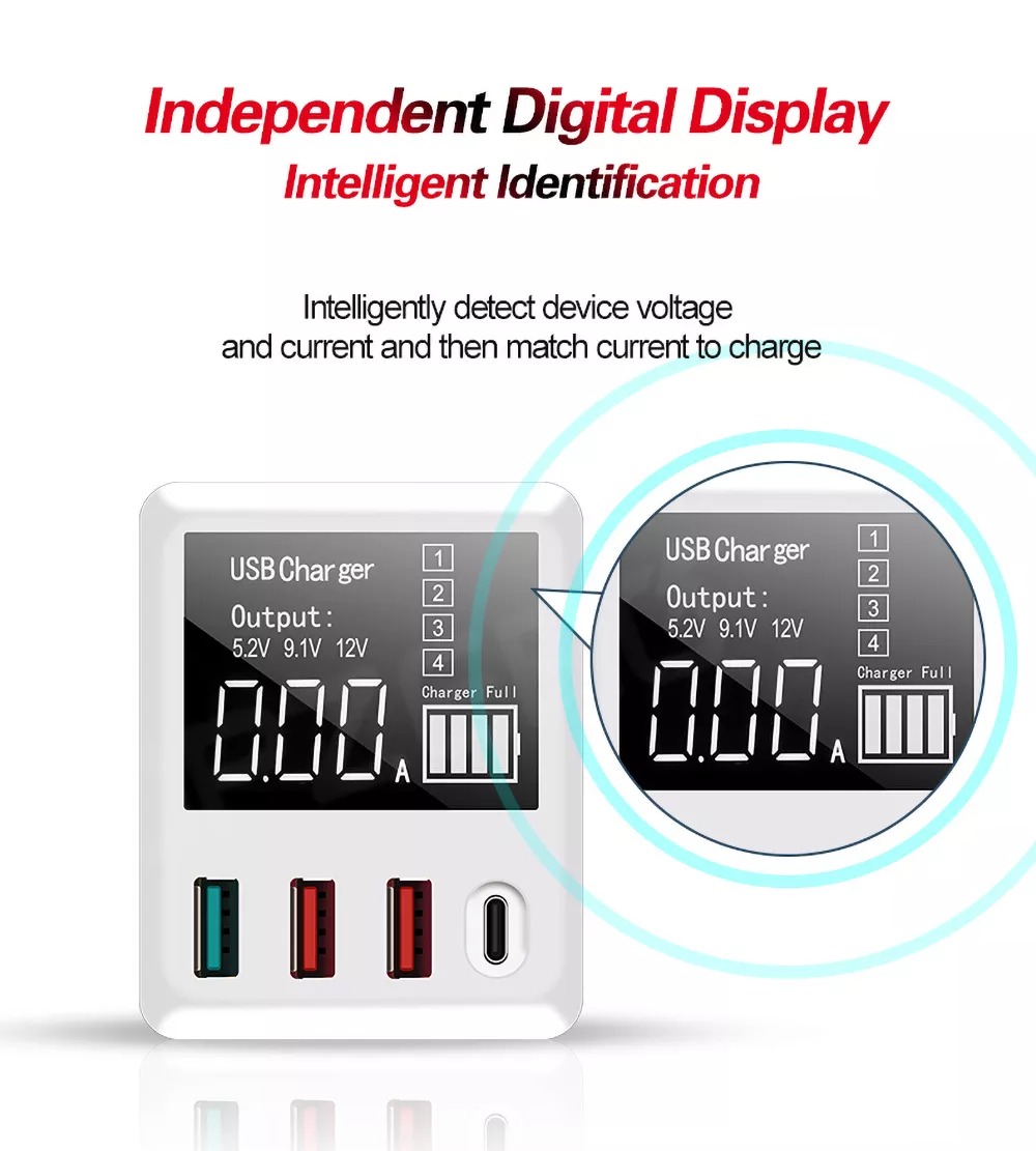 Củ Sạc điện Thoại Nhiều Cổng Hỗ Trợ Sạc Nhanh Topzero