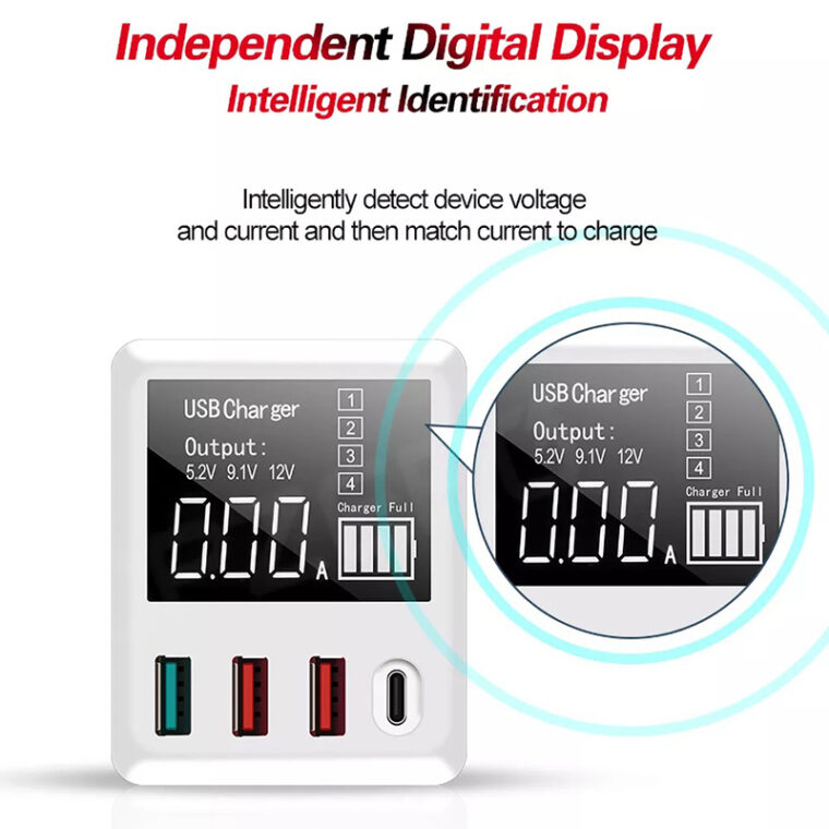 Củ Sạc Nhanh Iphone Samsung Nhiều Cổng Sạc Pd 30w Qc 3.0 A9t