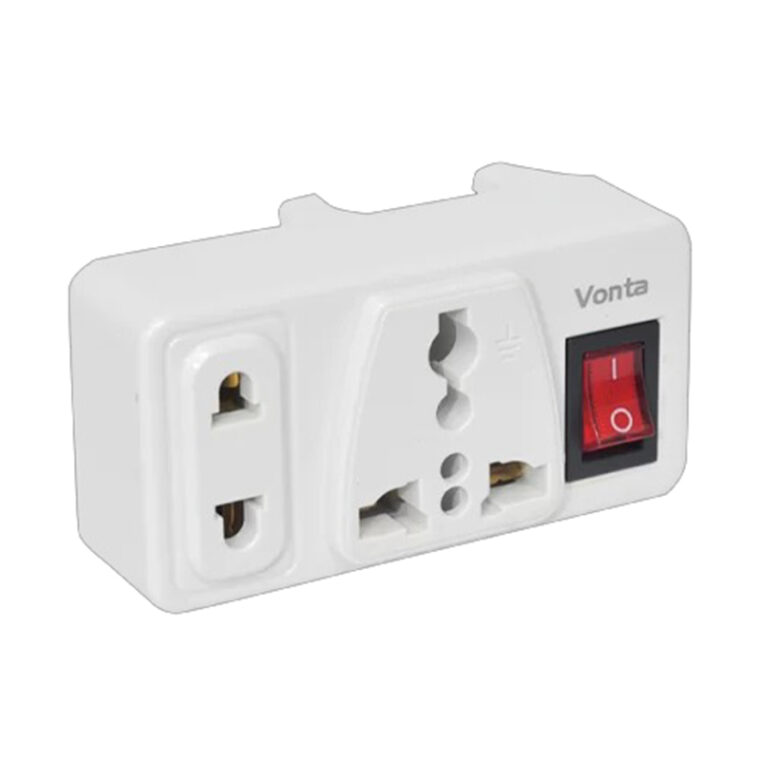 Ổ Cắm đôi đa Năng Có Công Tắc Nguồn Vdnv-t2