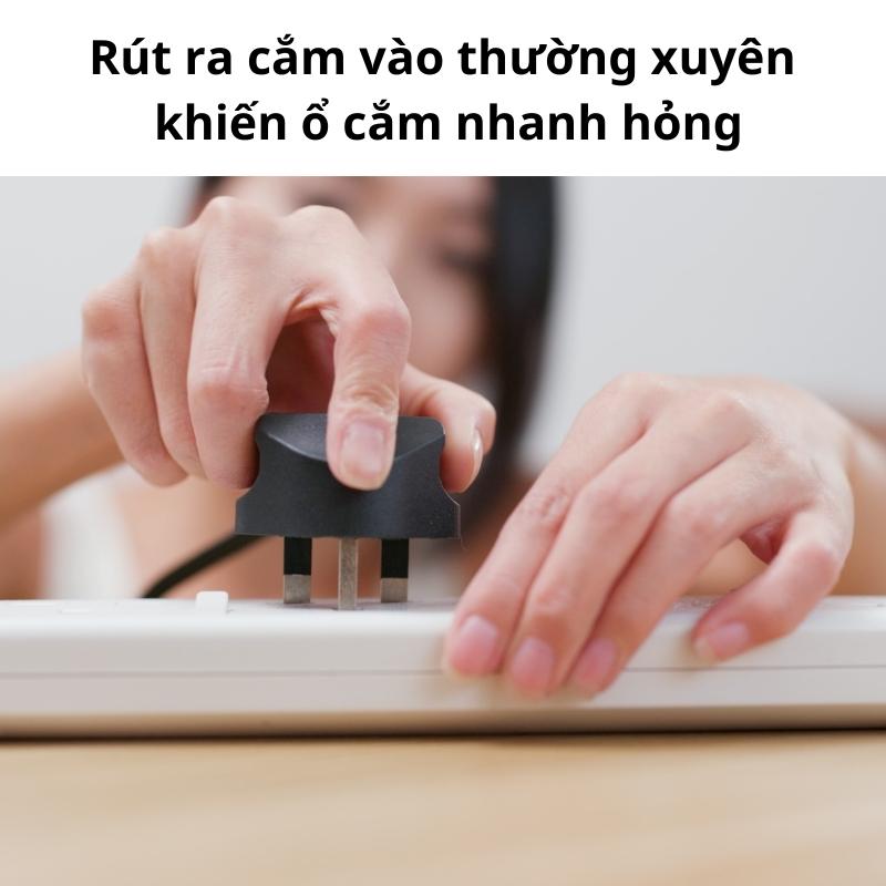Ổ Cắm đôi đa Năng Có Công Tắc Nguồn Vdnv-t2