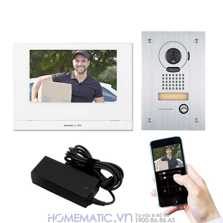 Chuông Hình Wifi Japan Aiphone Jos-1vw Lắp Nổi Chống Va đập Chuông Hình Wifi Japan Aiphone Jos-1vw Lắp Nổi Chống Va đập