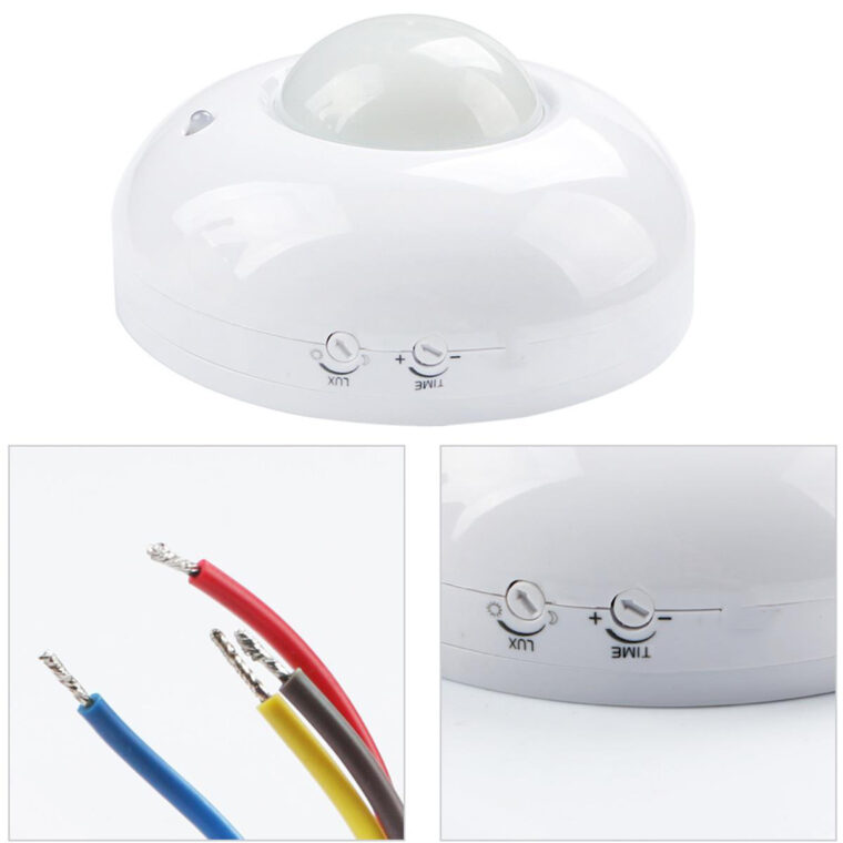 Công Tắc Cảm Biến Chuyển động Hồng Ngoại Và ánh Sáng Lắp Trần Nổi P002