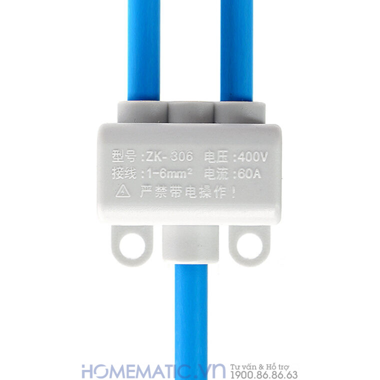 Cút Nối Dây điện 1 Ra 2 Cổng Zk-306