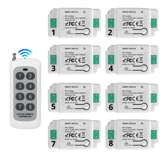 Hộp Công Tắc điều Khiển Từ Xa Homematic Whk bộ 8 công tắc