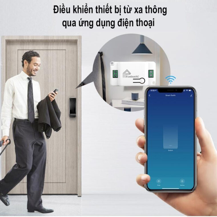 Hộp Công Tắc điều Khiển Từ Xa Homematic Whk