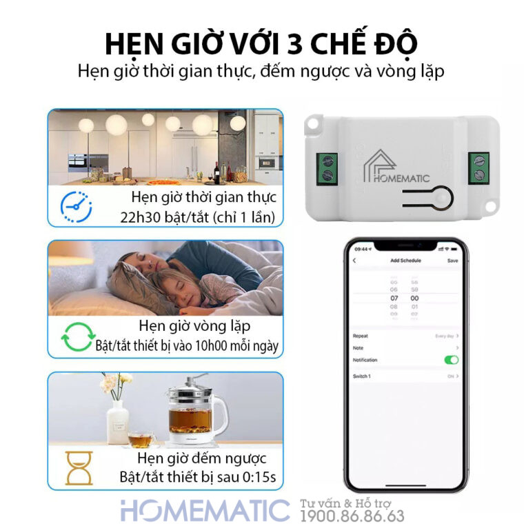 Hộp Công Tắc điều Khiển Từ Xa Homematic Whk