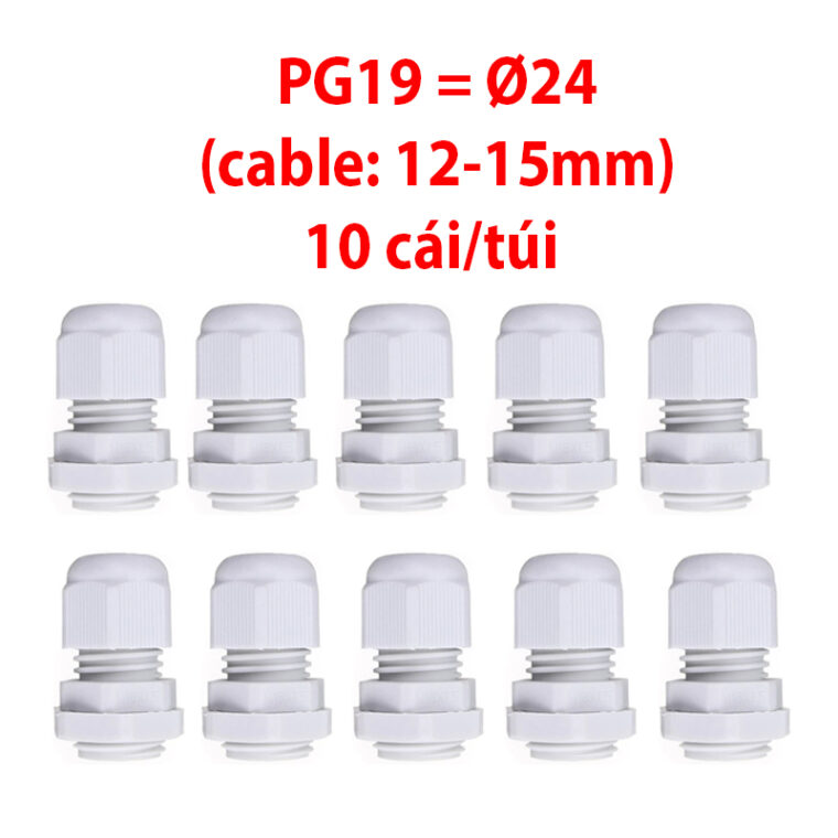 Ốc Siết Cáp Nhựa Chống Nước Pg Các Kích Cỡ (gói 10 Chiếc)