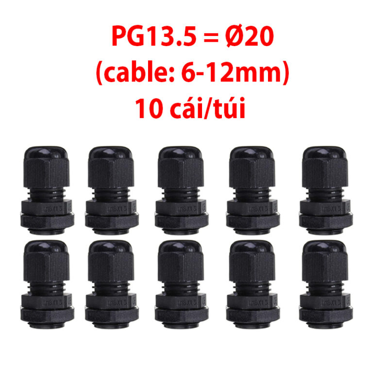 Ốc Siết Cáp Nhựa Chống Nước Pg Các Kích Cỡ (gói 10 Chiếc)