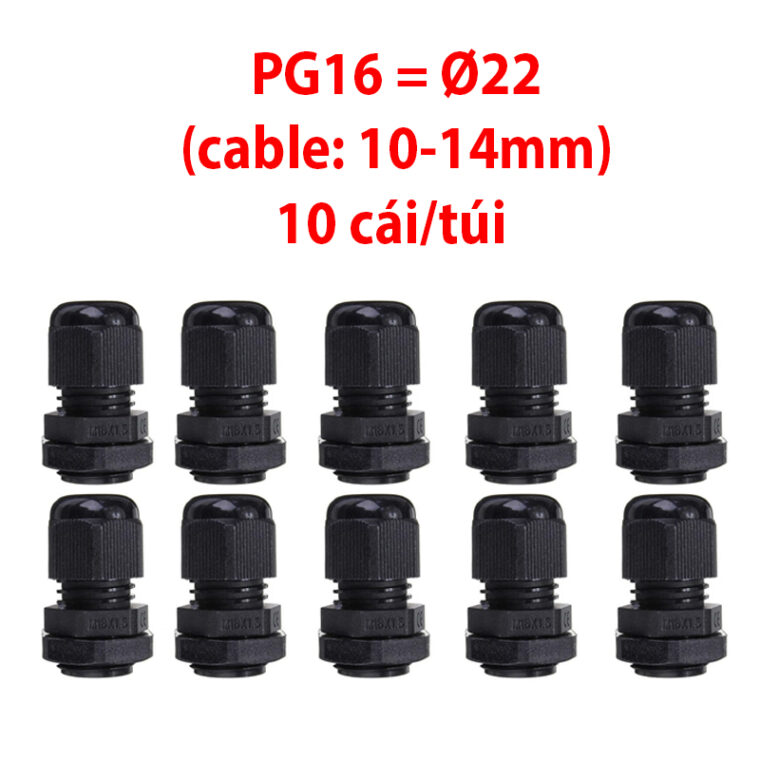 Ốc Siết Cáp Nhựa Chống Nước Pg Các Kích Cỡ (gói 10 Chiếc)