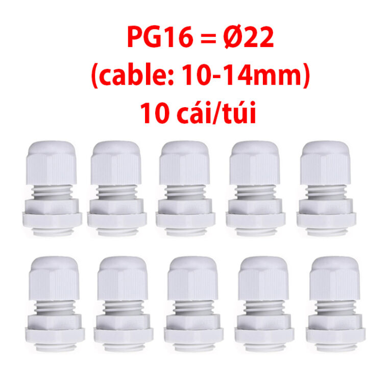 Ốc Siết Cáp Nhựa Chống Nước Pg Các Kích Cỡ (gói 10 Chiếc)