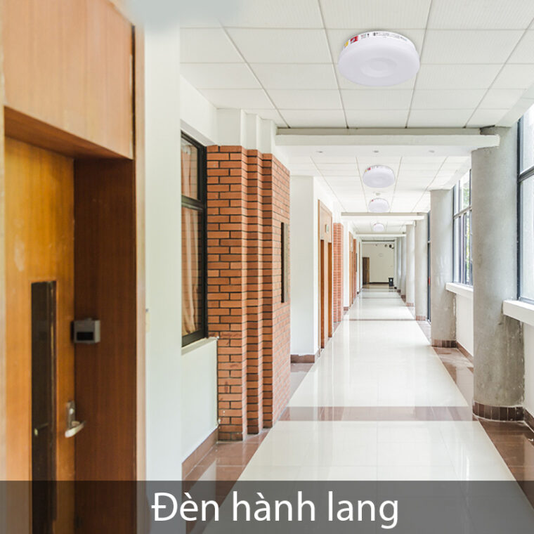 Đèn ốp Trần Cảm Biến Tích điện Ecl