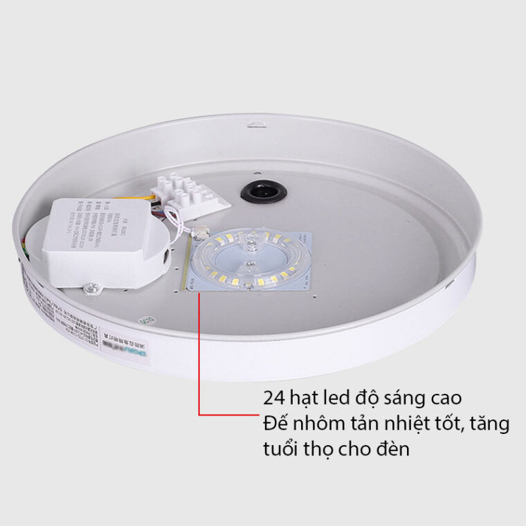 Đèn ốp Trần Cảm Biến Tích điện Ecl