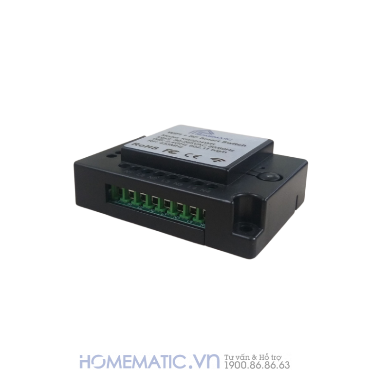 Hộp Công Tắc Wifi 4 Kênh Homematic Kr2204wr