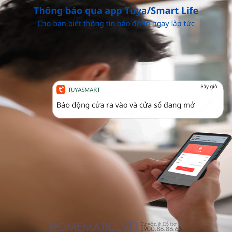 Cảm Biến Mở Cửa Wifi Có Còi Chống Trộm Báo Qua điện Thoại Tuya Hm-ds04 Cảm Biến Mở Cửa Wifi Có Còi Chống Trộm Báo Qua điện Thoại Tuya Hm-ds04