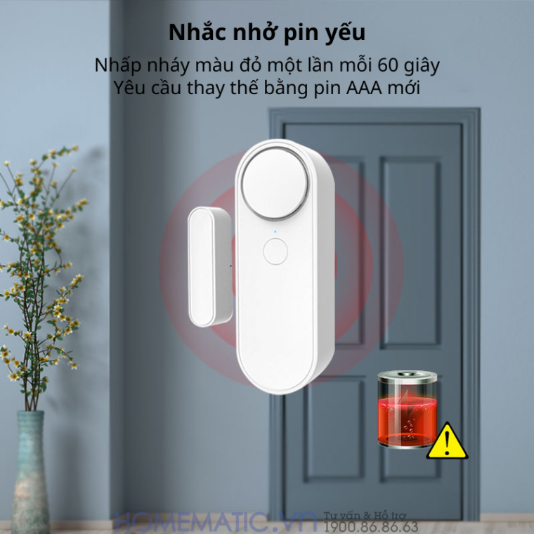 Cảm Biến Mở Cửa Wifi Có Còi Chống Trộm Báo Qua điện Thoại Tuya Hm-ds04 Cảm Biến Mở Cửa Wifi Có Còi Chống Trộm Báo Qua điện Thoại Tuya Hm-ds04