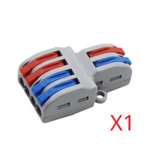 Cút Nối đầu Nối Dây điện đôi 2 Cổng Ra 4 Kv774-2p4