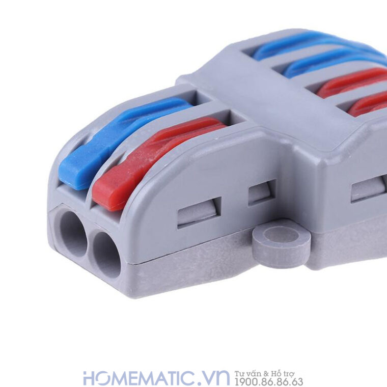 Cút Nối đầu Nối Dây điện đôi 2 Cổng Ra 4 Kv774-2p4