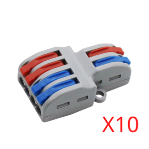 Cút Nối đầu Nối Dây điện đôi 2 Cổng Ra 4 Kv774-2p4