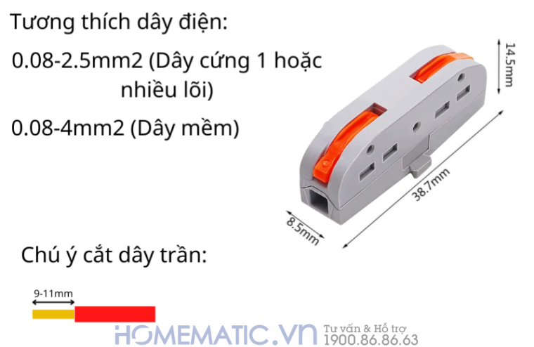 Cút Nối Dây điện 2 đầu Có Thể Lắp Ghép Theo Nhu Cầu Kv-221 Cút Nối Dây điện 2 đầu Có Thể Lắp Ghép Theo Nhu Cầu Kv-221