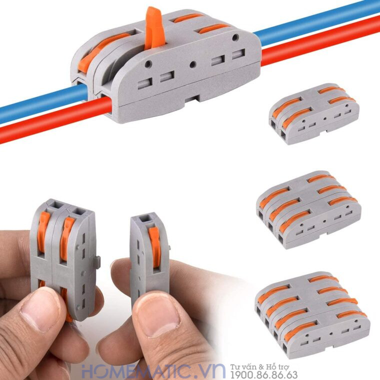 Cút Nối Dây điện 2 đầu Có Thể Lắp Ghép Theo Nhu Cầu Kv-221