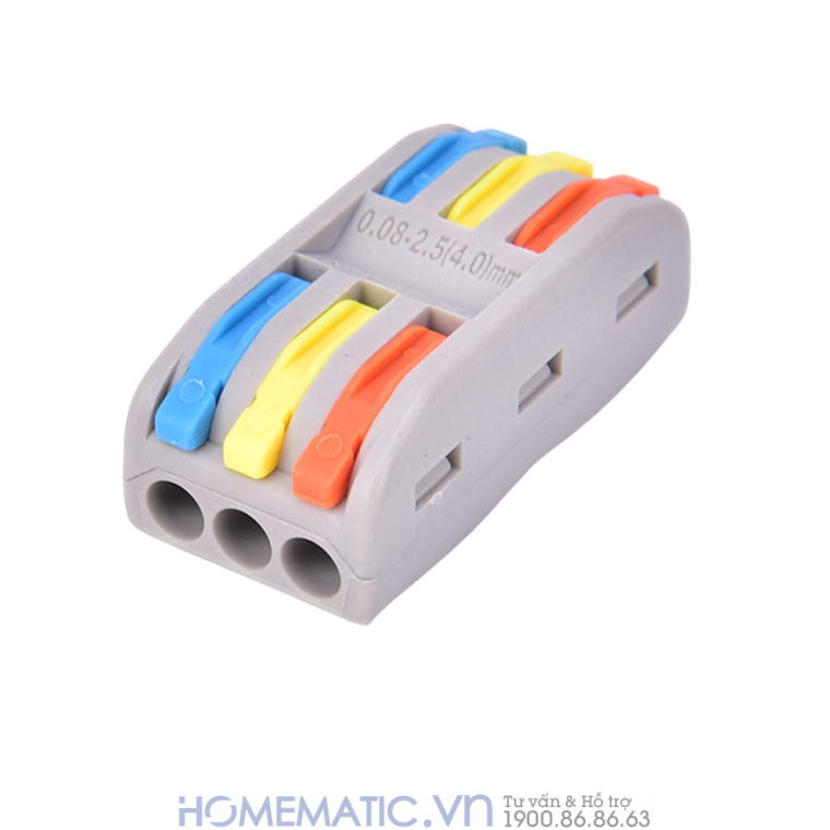 Cút Nối Dây điện 3 Dây 3 Cổng Chia Màu Kv774
