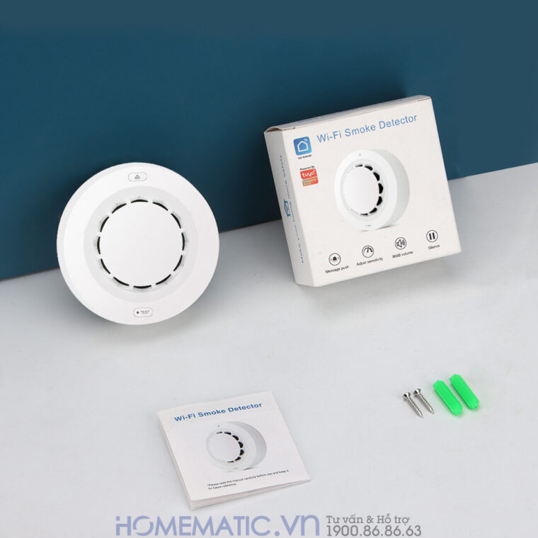 Đầu Báo Khói Wifi Chuông Báo Cháy Vào điện Thoại Tf209