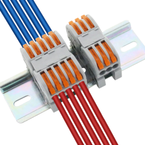 Đầu Nối Dây điện Gắn Thanh Ray Tủ điện 2 Dây Chia 3-5 Cổng Kv35