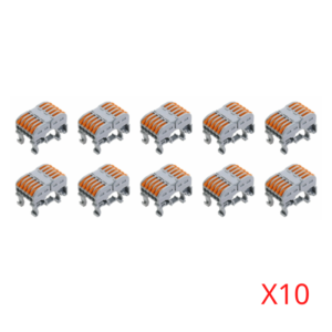 Đầu Nối Dây điện Gắn Thanh Ray Tủ điện 2 Dây Chia 3-5 Cổng Kv35