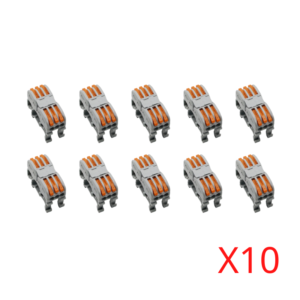 Đầu Nối Dây điện Gắn Thanh Ray Tủ điện 2 Dây Chia 3-5 Cổng Kv35