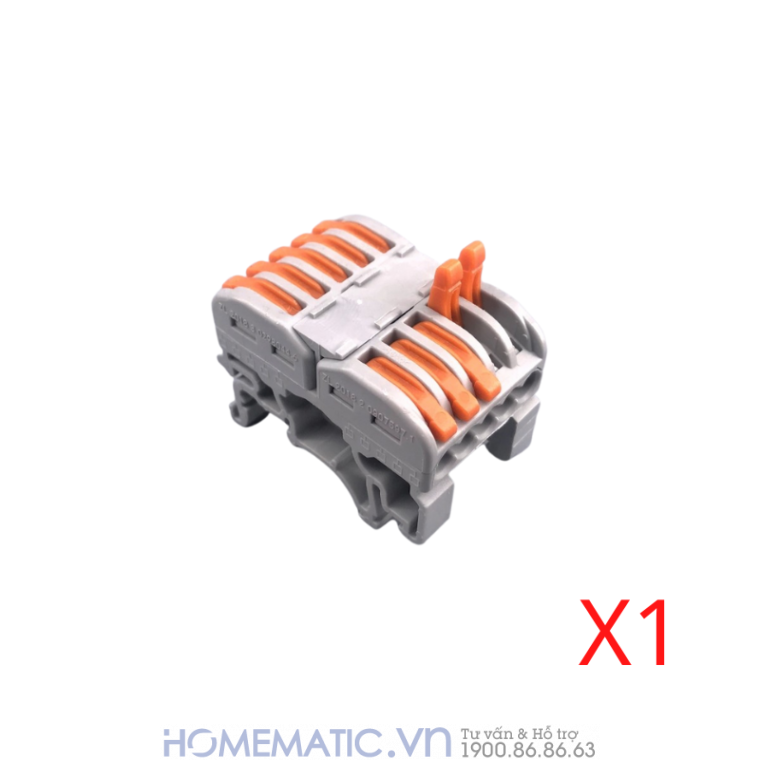 Đầu Nối Dây điện Gắn Thanh Ray Tủ điện 2 Dây Chia 3-5 Cổng Kv35