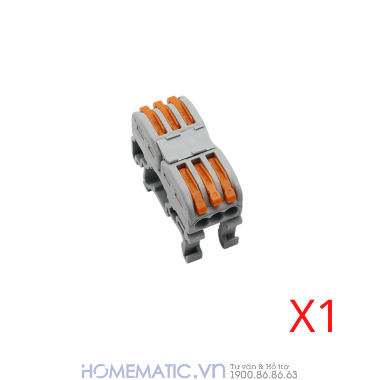 Đầu Nối Dây điện Gắn Thanh Ray Tủ điện 2 Dây Chia 3-5 Cổng Kv35