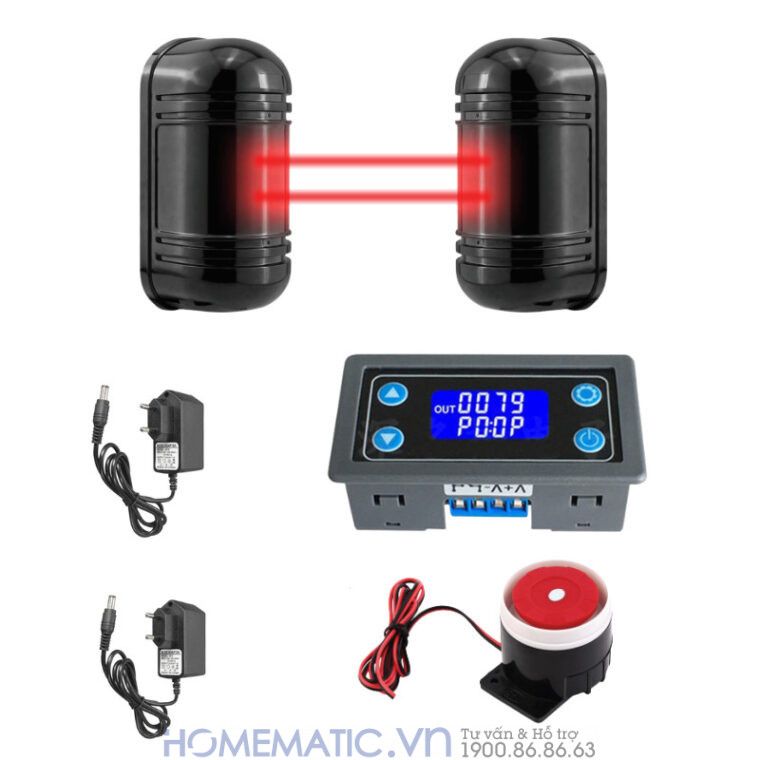 Hàng Rào Hồng Ngoại Báo động 2 Tia 100m Abt-100v2