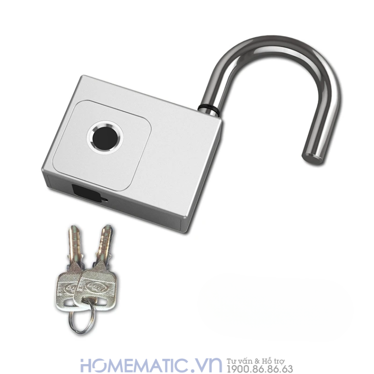 Khóa Vân Tay Wifi Càng To Kèm Chìa Dự Phòng Tuya P70