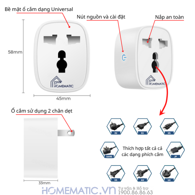 Ổ Cắm Wifi điều Khiển Từ Xa 16a Homematic Bsd61 Ổ Cắm Wifi điều Khiển Từ Xa 16a Homematic Bsd61