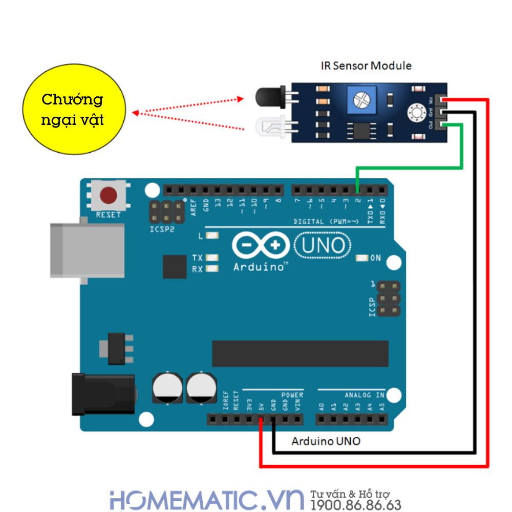 Cách dùng cảm biến hồng ngoại arduino