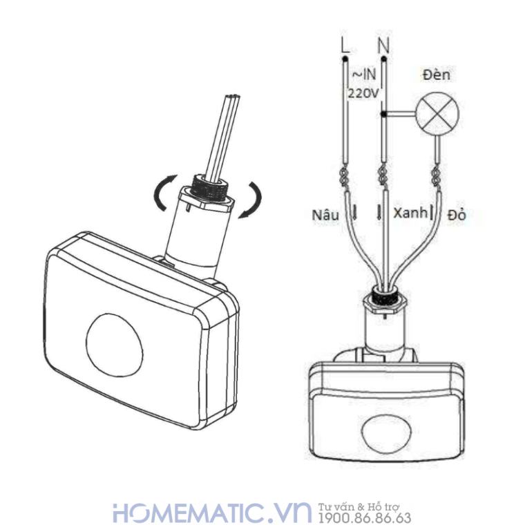 Cảm Biến Chuyển động Kawasan Kw-fs23 Cảm Biến Chuyển động Kawasan Kw-fs23