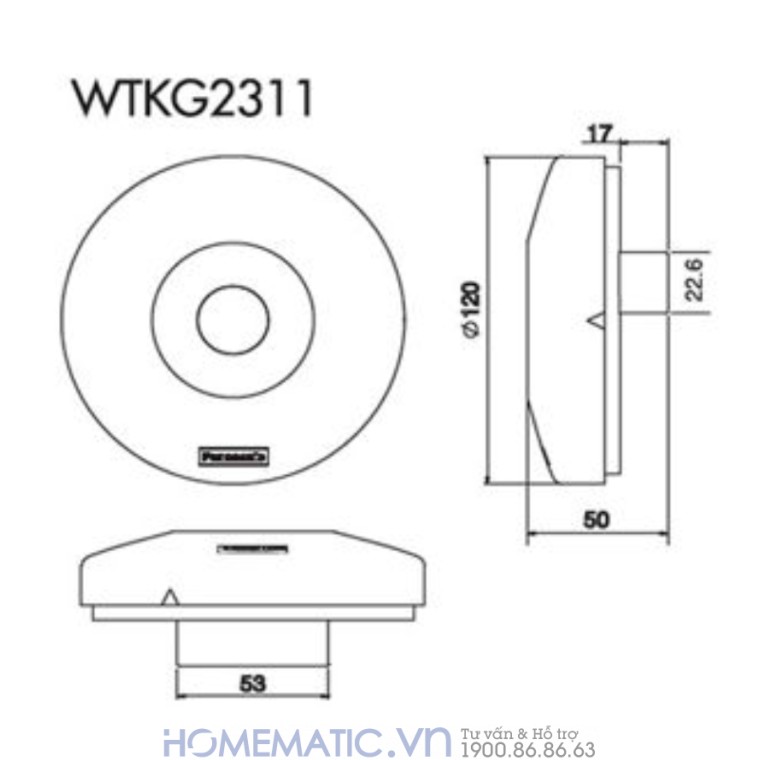 Công Tắc Cảm ứng Panasonic Gắn Nổi Trần (hàng Chính Hãng)