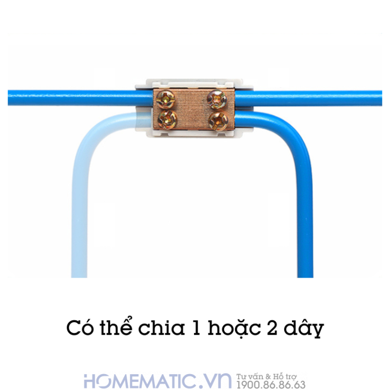 Cút Nối Dây điện Liền Khối Chịu Tải 1 Cổng Ra 2 Zk-1306 đôi Và đơn
