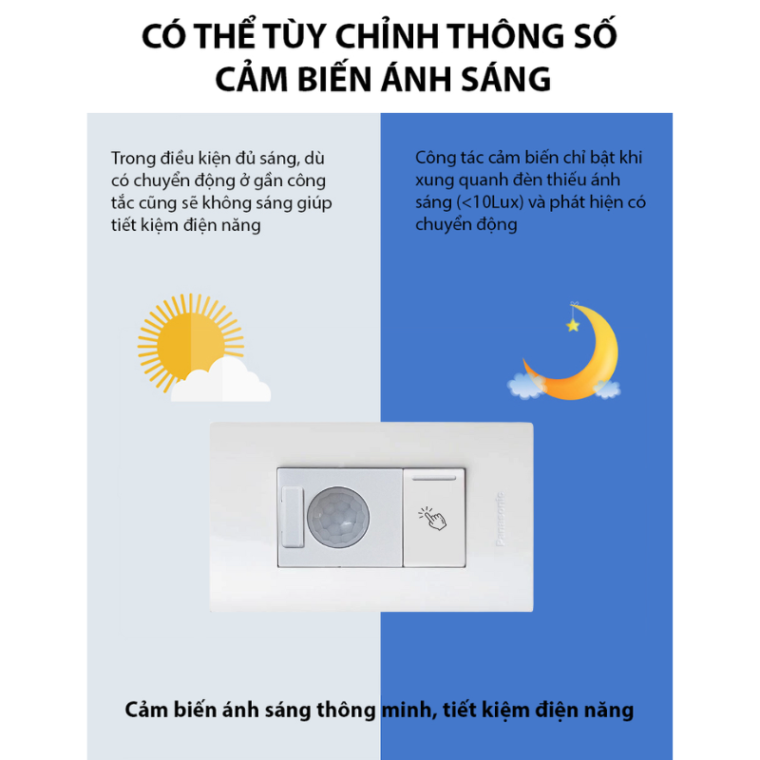 Công Tắc Panasonic Halumie Cảm ứng Hồng Ngoại Halupir Wevhpir2