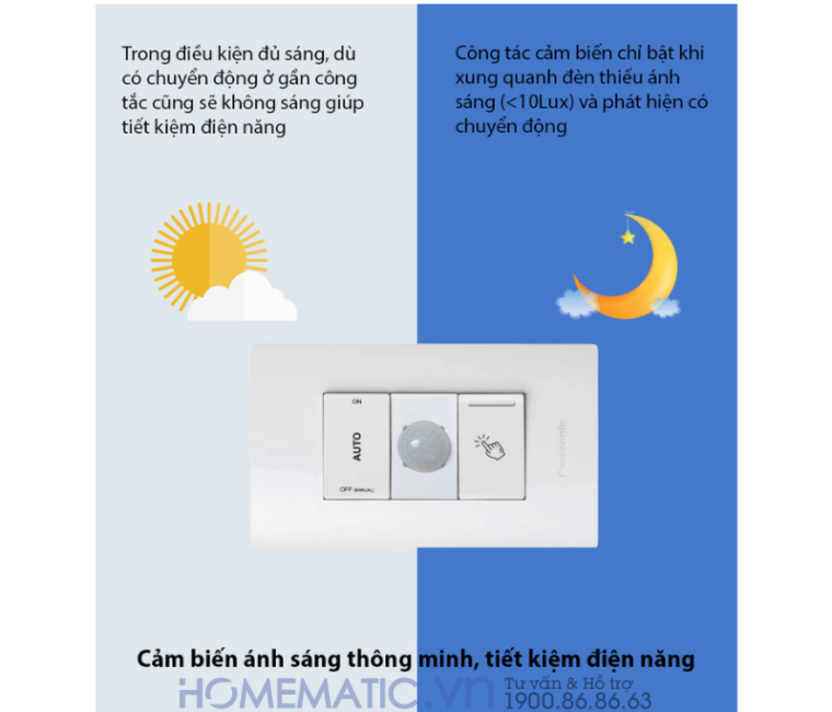 Công Tắc Panasonic Halumie Cảm ứng Hồng Ngoại Halupir Wevhpir3