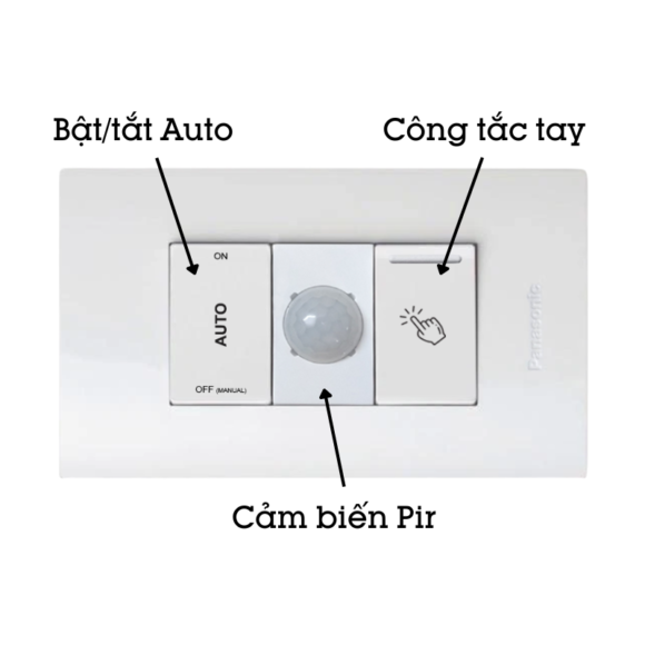 Công Tắc Panasonic Halumie Cảm ứng Hồng Ngoại Halupir Wevhpir3