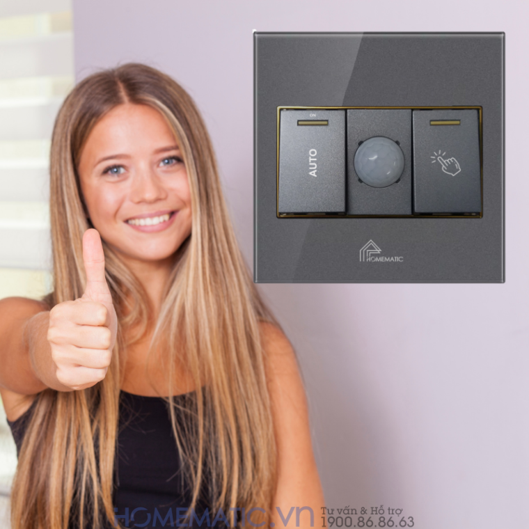 Công Tắc Cảm Biến Homematic Bật đèn Cầu Thang Tự động Hm86pir
