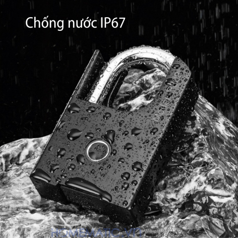 Ổ khoá vân tay Chống Trộm Chống Cắt Chống Nước Thông Minh Kèm Chìa Exsmith P803 Ổ khóa chống trộm Exsmith P803 thiết kế chống nước tiêu chuẩn IP67