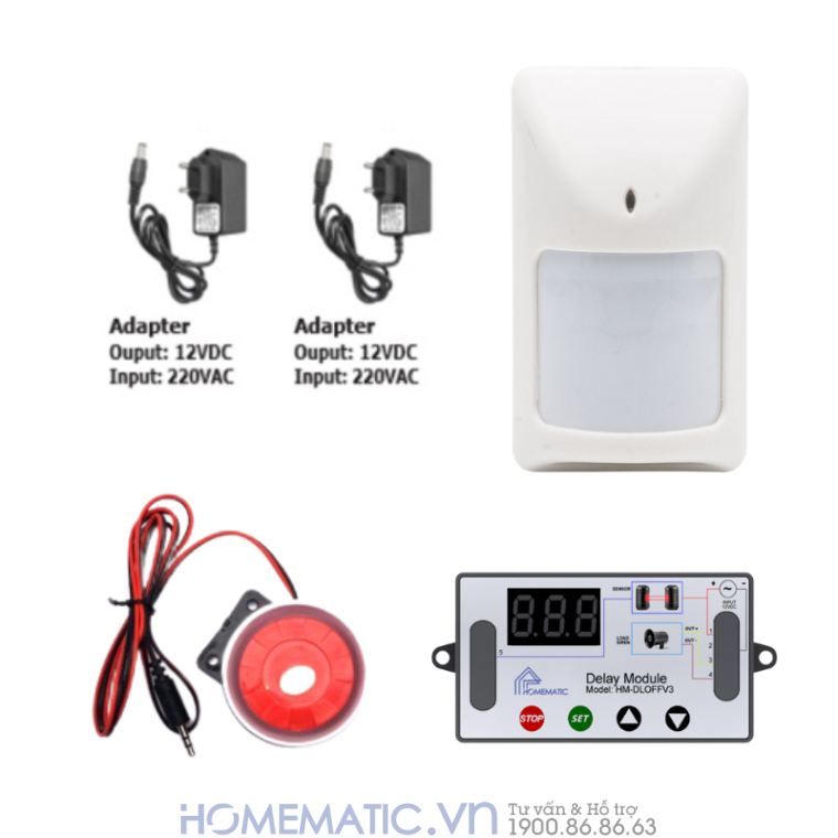 Cảm Biến Chống Trộm Mắt Hồng Ngoại Có Dây Tùy Chỉnh độ Nhạy Và Chống Nhiễu Pirw1