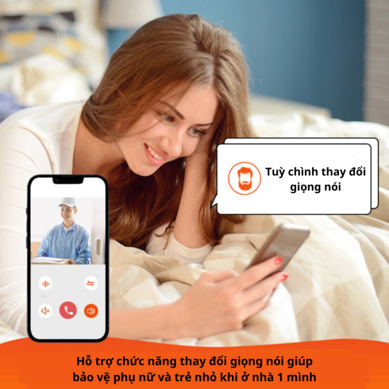 Chuông Cửa Có Hình Thông Minh Camera Wifi Hmv9 [hỗ Trợ đàm Thoại 2 Chiều đổi Giọng]