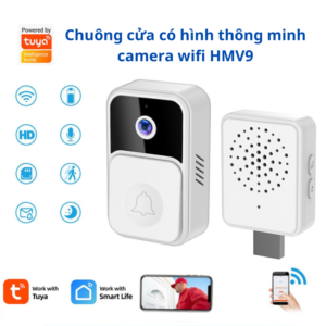 Chuông Cửa Có Hình Thông Minh Camera Wifi Hmv9 [hỗ Trợ đàm Thoại 2 Chiều đổi Giọng]